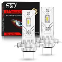 2vnt H7 CSP LED priekiniai žibintai mini ventiliatoriaus lemputės rūko žibintas 20000Lm automobilio belaidis priekinis žibintas H4 9003 HB2 automobilių priekinis žibintas Plug & Play 6500K H7