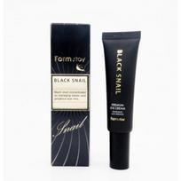 FARMSTAY BLACK SNAIL PREMIUM EYE CREAM, Anti-aging, Kbeauty, Korean cosmetics, sample black