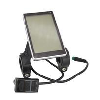 Elektrinių dviračių LCD ekrano matuoklis, 24V 36V 48V vandeniui atspari dviračio valdymo panelė su jungtimi, dviračio kompiuterio LCD ekranas 1 beige