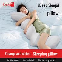 Ergonomic Long Body Pillow for Side Sleepers With Core