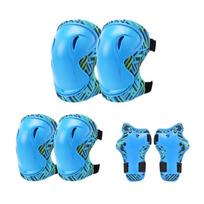 Hand Guards Roller Skates Protective Gear Anti-fall Elbow Pads Kids Knee Pad  Skatings Scooter S mėlyna
