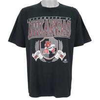 Vintažiniai 1990-ųjų Arkansas Razorbacks U287 unisex marškinėliai S įvairiaspalvis