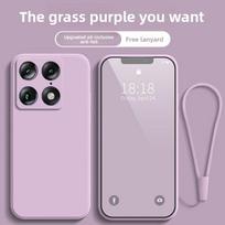 Liquid Silicone Case for Motorola Signature Edge 70Ultra Fusion+60 Fusion Pro 50 Neo G77 G67 G86 Power G56 G66J/Y Lanyard Cover Moto Edge 50 Pro violetinė