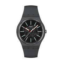 SWATCH Quartz Movement Men's Watch Swiss Watch 41mm Gray Dial Biosource Material Strap SO29A101 pilka spalva
