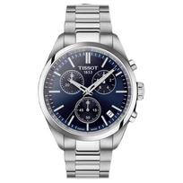 TISSOT PR 100 serijos kvarcinis mechanizmas 100 metrų atsparus vandeniui barinė rodyklė vyriškas laikrodis Šveicariškas laikrodis 40 mm mėlynas ciferblatas nerūdijančio plieno korpusas T1504171104100 mėlyna