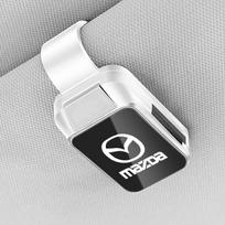 AAES1 Car Sunglasses Holder Eyeglasses Hanger Sun Visor Glasses Clip for Mazda 3 bk bl 323 Axela Atenza CX-3 CX-4 CX5 CX-7 Accessories