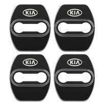 BLUKFA1 4Pcs 3 Type For Kia Rio Ceed Sportage Cerato Soul Car Door Lock Cover Sticker Metal Emblem Decal Auto Door Styling