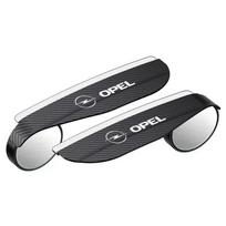 2PCS Car Rearview Mirror Rain Eyebrow Visor Small Round Mirror For Opel Astra Insignia Corsa Zafira Meriva Mokka Vivaro Vectra