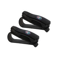 ghpu3 2pcs ABS Plastic Car Sun Visor Glasses Box Sunglasses Clip Card Ticket Holder For Alfa Romeo Logo 159 Fastener Eyeglasses Clips