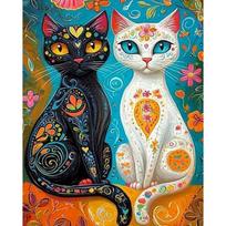 GATYZTORY DIY Pictures By Number Animal Kits Painting By Numbers Cat Drawing On Canvas Hand Painted Paintings Art Gift Home Deco 30x20cm no frame