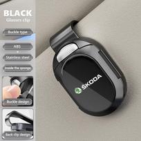 CKDQ9 Car Eyeglass Storage Clip Sun Visor Sunglasses Holder For Skoda Rapid Octavia Derivative Enyaq-iV VisionS Yeti Scala