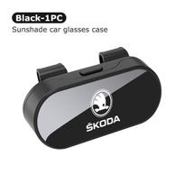 CKDQ9 Car Sun Visor Sunglasses Clip Accessories Glasses Holder Clip Box For Skoda octavia a5 a4 mk1 2 fabia superb rapid mk3 yeti 2006