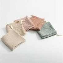 Baby Muslin Washcloths Saliva Towel Wash Cloth Set for Baby Face Body 5 Pack Soft Multi-Colors Baby Burping Cloth Newborn Sets