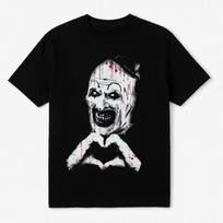Art the Clown Terrifier Širdies Rankos Siaubo Filmo Duoklė Memorialiniai Marškinėliai S įvairiaspalvis