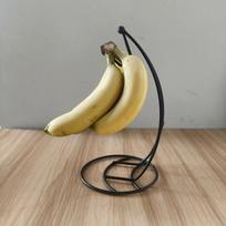 su pagrindinio metalo bananų laikikliu, stabilus stovas, vaisių ekspozicijos pakabinamas laikiklis, bananų laikiklis, naudojimui ant prekystalio Style A