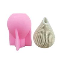 Water Droplet Silicone Mold  Succulents Concrete Flower  Vase Plaster Cement Mold Clay Mold Plant Holder Mold pink