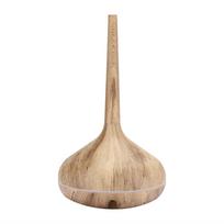 Humidifier Aromatherapy Diffuser 7 Colors LED Night Light Wood Grain Air Humidifier