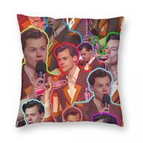 Harrys Styles Singer Pillowcase Printing Polyester Cushion Cover Decorations Pillow Case Cover Bed Dropshipping 45*45cm 12x12Inch