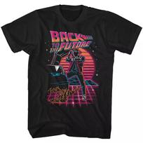 Back to The Future Movie Neon Sunset 80s  Size S-5XL CG2304 Unisex T-Shirt XXXXL