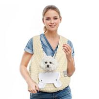 Pet Carrier Backpack Adjustable Pet Front Cat Dog Carrier Backpack Travel Bag for Small  Dogs Cats for Camping Hiking Traveling smėlis