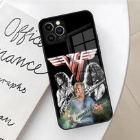 Eddie Van Halen Graphic Guitar Phone Case for Iphone 17 16 Air 15 14 12 11 13 Pro Max Mini X Xr Xs Se Puls glass Cover iPhone 16 Pro Max red