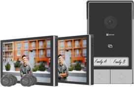 Ezviz Zestaw wideodomofonowy dwurodzinny  HP7 z dwoma monitorami | CS-HP7   (3MP,2-Family Kit)  | 6941545638065