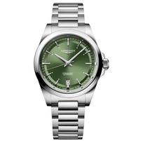 LONGINES Concas Serijos Automatinis Mechaninis Laikrodis 100 Metrų Vandeniui Atsparus Unisex Šveicariškas Laikrodis 38mm Žalias Ciferblatas Nerūdijančio Plieno Korpusas L3.720.4.02.6 žalia