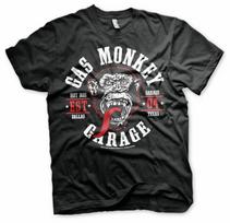 26 Oficialus Gas Monkey Garage Apvalus Antspaudas Juodi Marškinėliai Unisex Marškinėliai S įvairiaspalvis