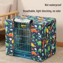 Drobės šunų ir kačių narvo uždangalas - Nepermatomas, pralaidus orui, nuo plaukų slinkimo lino audinys For 51*36*42cm cage gray
