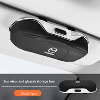 AAGG1 Car Visor Sunglasses Storage Box For Mazda 2 3 5 6 CX-4 CX-5 CX-7 CX-8 CX-30 CX-50 MX5 Miata RX-7 RX-8 Axela Atenza Accessories juoda
