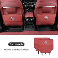 CFFWJL1 Nissan Nismo Qashqai Juke X-Trail Patrol Note Leaf Altima Maxima Micra Murano Tiida Rogue Car Seat Back Storage Anti-kick Pad raudona