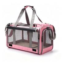 Portable Foldable Pet Trolley: Breathable, Large-Capacity Carrier for Cats & Dogs 47cm x 30cm x 39cm, up to 20 lb