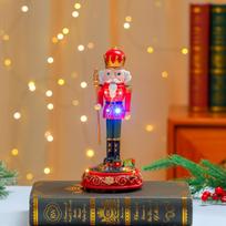 Rotating Nutcracker Music Box Christmas Ornament - Festive Home Décor Gift