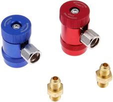 Bowarepro R1234yf Quick Coupler Threaded Fitting Adapter High/Low Side Manual 12mm mėlyna