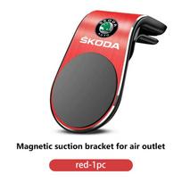 Car Styling Phone Holder Air Vent Mobile Support Magnetic Cell phone Support For Skoda Octavia Superb RAPID FABIA KAMIQ KAROQ
