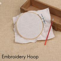 12 Pieces 4 Inch Embroidery Hoops Set Bulk Bamboo Circle Cross Stitch Hoop Round Ring NONE