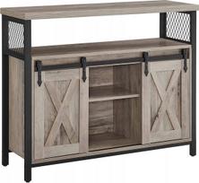 Komoda Vasagle, juoda sp./ruda sp., 80 cm x 100 cm x 33 cm