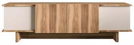 Televizoriaus spintelė Kalune Design Diana, riešuto sp./smėlio sp., 33 cm x 180 cm x 50 cm