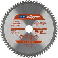 Norton Clipper NORTON DISKINIS PJŪKLAS 230 mm x 30 mm x 64 oz MEDIENAI IR KOMPOZITUI ATB (2,8 / 1,8)...