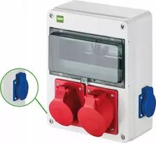 Elektro Plast Nasielsk Elektro-Plast Statybiniai skirstomieji įrenginiai RS 2x2P+Z 3P+N+Z 16A 3P+N+Z 32A 6228-00