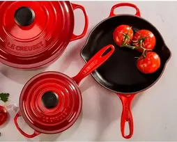 Kepimo Indas - Le Creuset Signature Ketaus Keptuvė 23cm Emaliuota Raudona