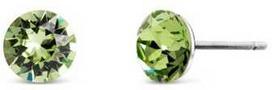 Crystalp Populiarūs auskarai su žaliais Swarovski kristalais Tubby Mini 4200.PER.R