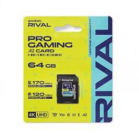 Goodram microSDXC 64GB V30 A2 UHS I U3 RIVAL + adapter GGSM2AA-0640R12