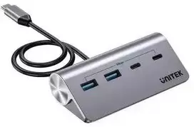 UNITEK ALIUMINIO ŠAKOTUVAS USB-A/C 2X USBA 2X USBC 5GBP