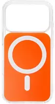 Oem Originalus „iPhone 15“ dėklas, skaidrus „Fusion Mag Cover“, suderinamas su „MagSafe“, hermes oranžinis
