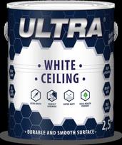 Lubų dažai ULTRA Ceiling, balti, 2,5 l