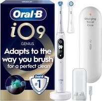 Oral B - iO9 Elektrinis dantų šepetėlis - Baltas - 2 Šepetėlio galvutė, Charging Travel Case