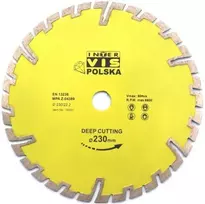 Deimantinis pjovimo diskas 230×22,23mm, Inter-Vis