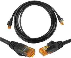 Digitus 8P8C CAT6e UTP tinklo kabelis (patchcord) 2m juodas