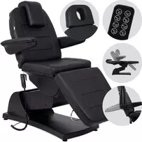 Habys Elektrinis kosmetologinis krėslas Velora PRO 4 Touch Core, juodas